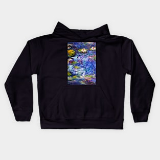 Touch of Monet Blue Feminine Designs Kids Hoodie